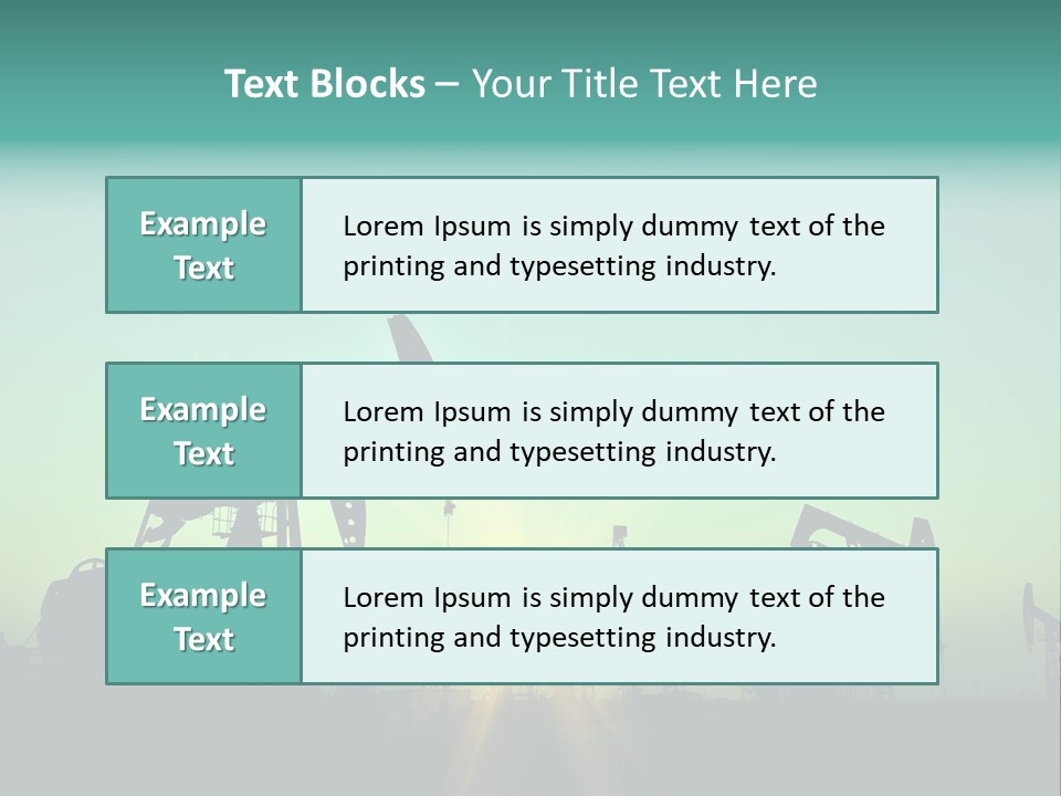 Gasoline Beautification Petrochemical PowerPoint Template