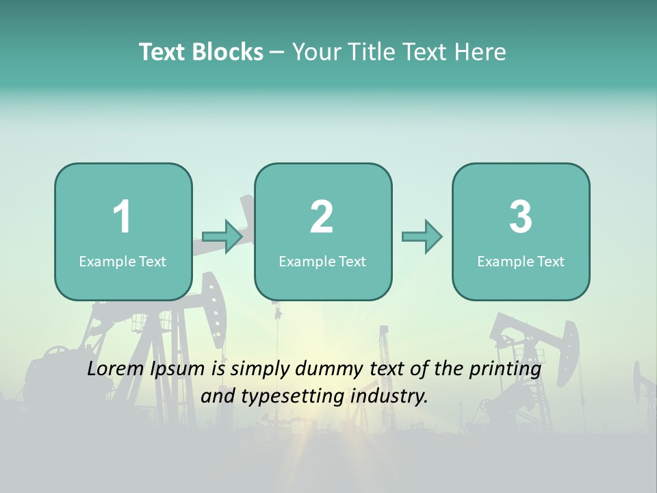 Gasoline Beautification Petrochemical PowerPoint Template