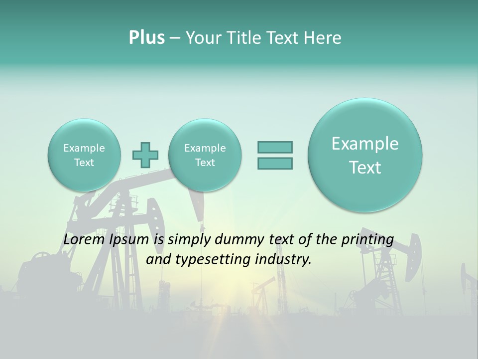 Gasoline Beautification Petrochemical PowerPoint Template