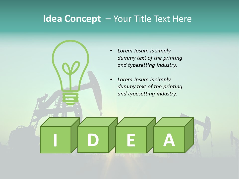 Gasoline Beautification Petrochemical PowerPoint Template