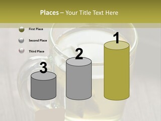 Glass Food Table PowerPoint Template