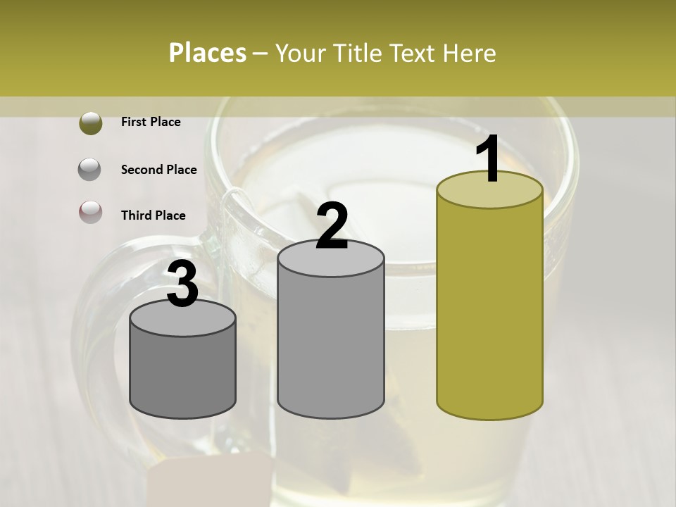 Glass Food Table PowerPoint Template