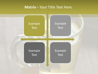 Glass Food Table PowerPoint Template