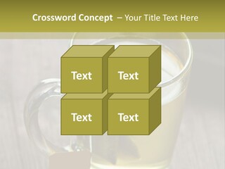Glass Food Table PowerPoint Template