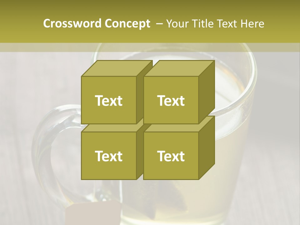 Glass Food Table PowerPoint Template