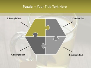 Glass Food Table PowerPoint Template