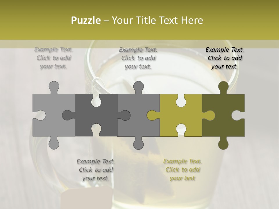 Glass Food Table PowerPoint Template