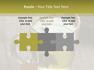 Glass Food Table PowerPoint Template