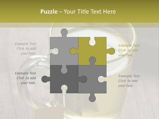 Glass Food Table PowerPoint Template