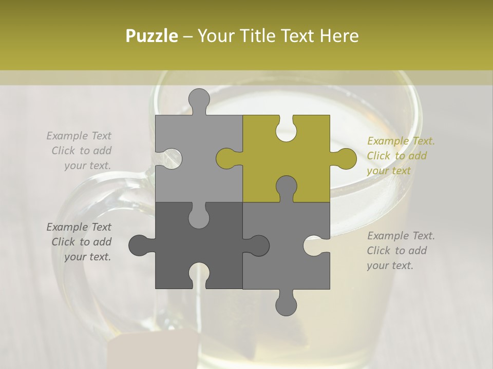 Glass Food Table PowerPoint Template