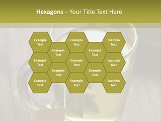 Glass Food Table PowerPoint Template