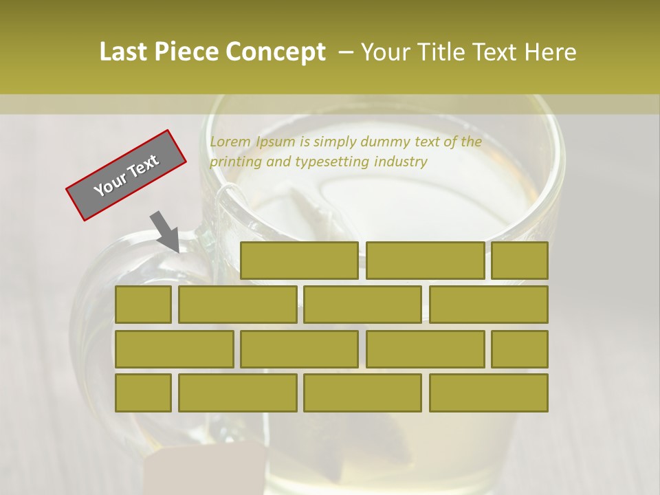 Glass Food Table PowerPoint Template