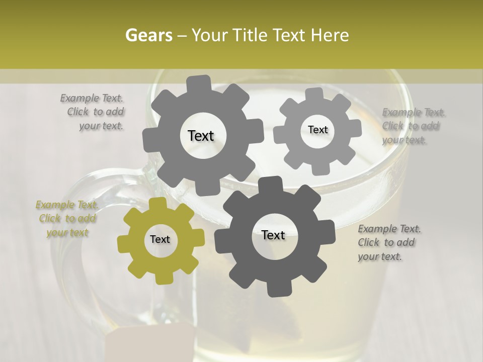 Glass Food Table PowerPoint Template