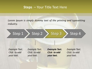 Glass Food Table PowerPoint Template