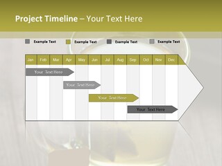 Glass Food Table PowerPoint Template