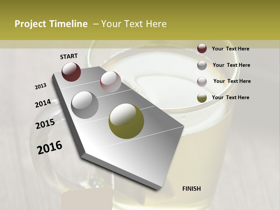 Glass Food Table PowerPoint Template