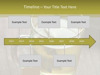 Glass Food Table PowerPoint Template