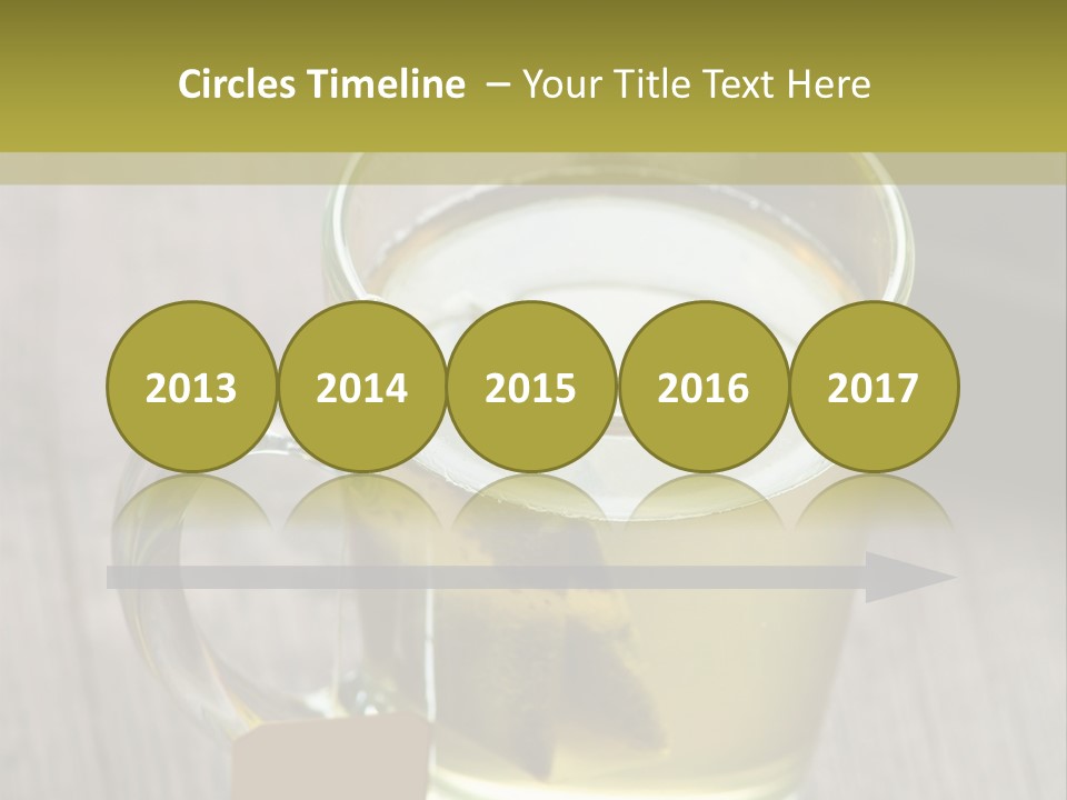 Glass Food Table PowerPoint Template