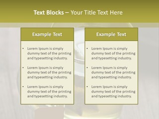 Glass Food Table PowerPoint Template