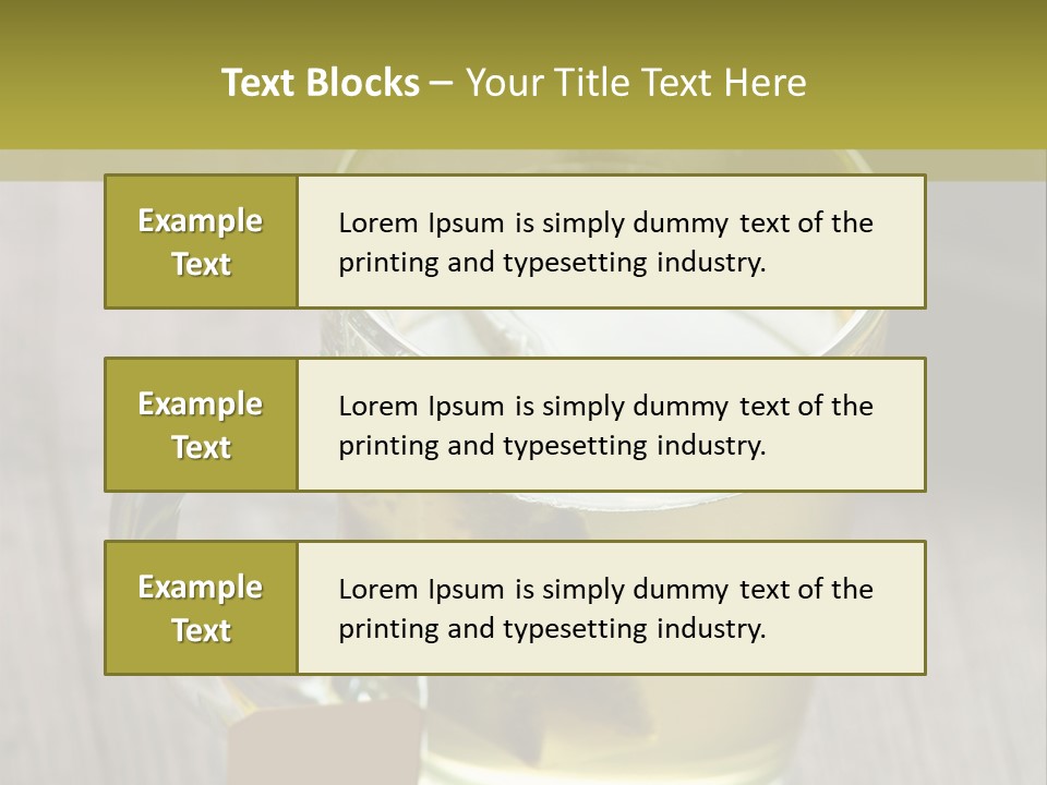 Glass Food Table PowerPoint Template