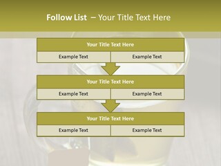 Glass Food Table PowerPoint Template