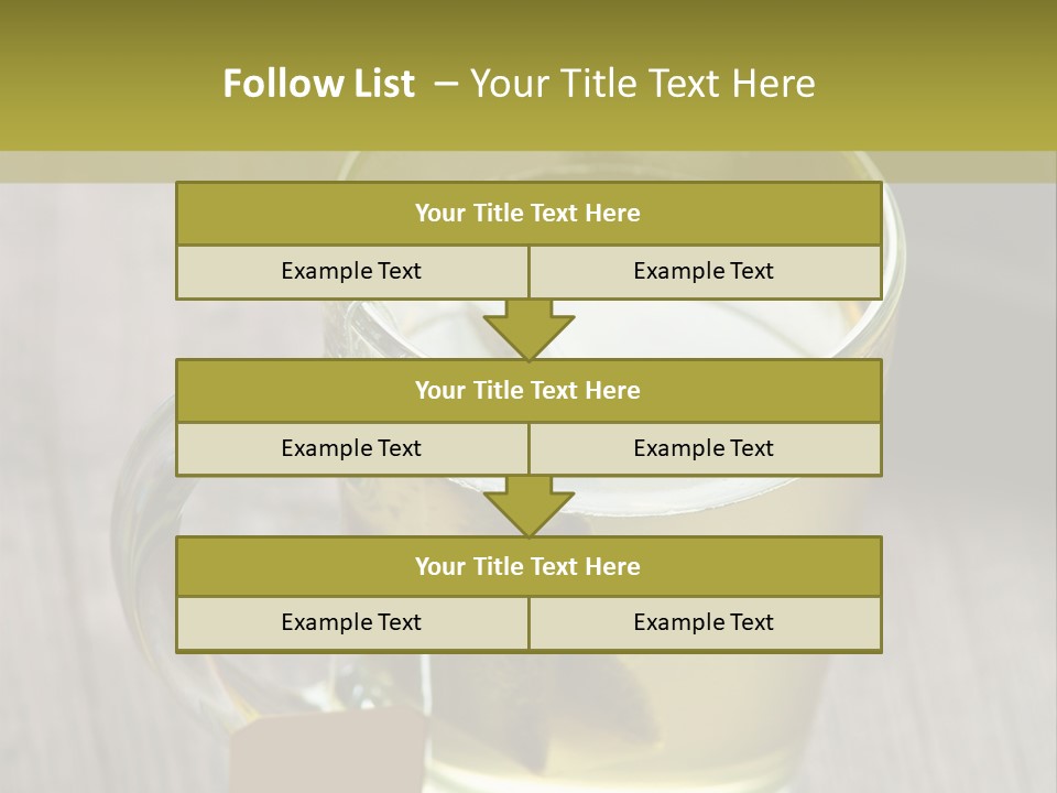Glass Food Table PowerPoint Template