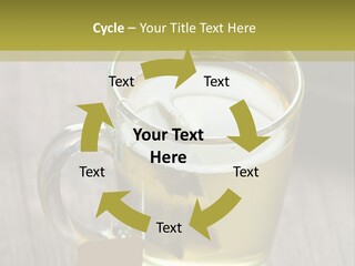 Glass Food Table PowerPoint Template
