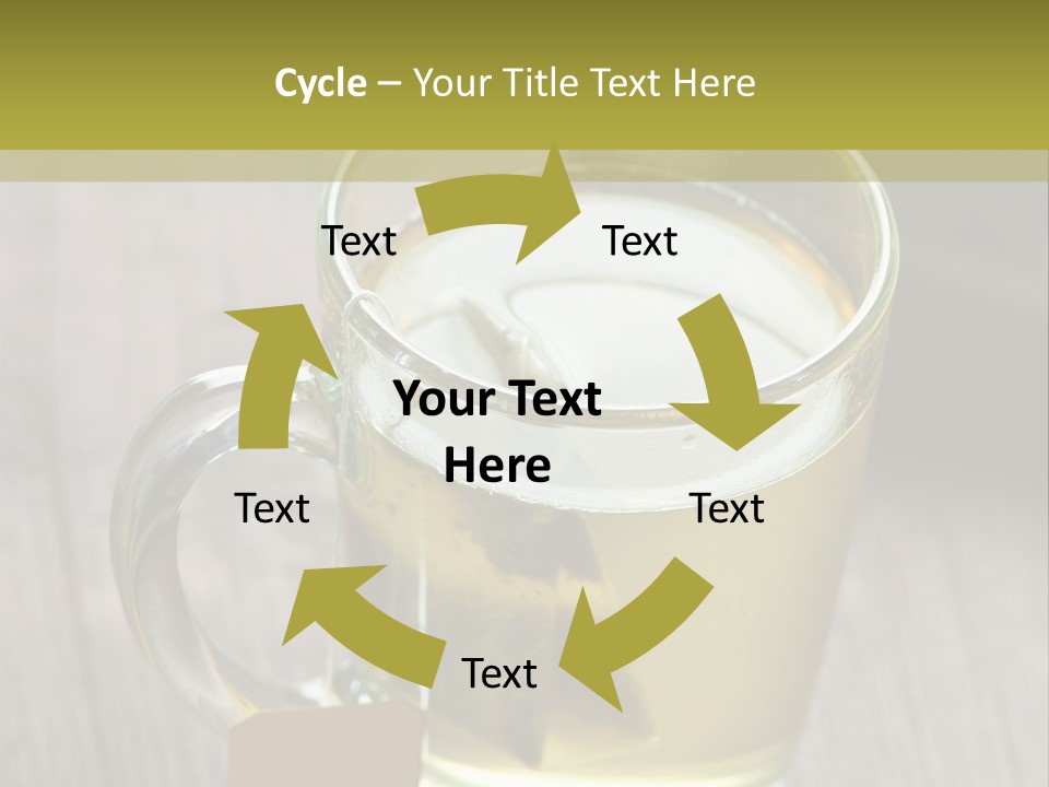 Glass Food Table PowerPoint Template
