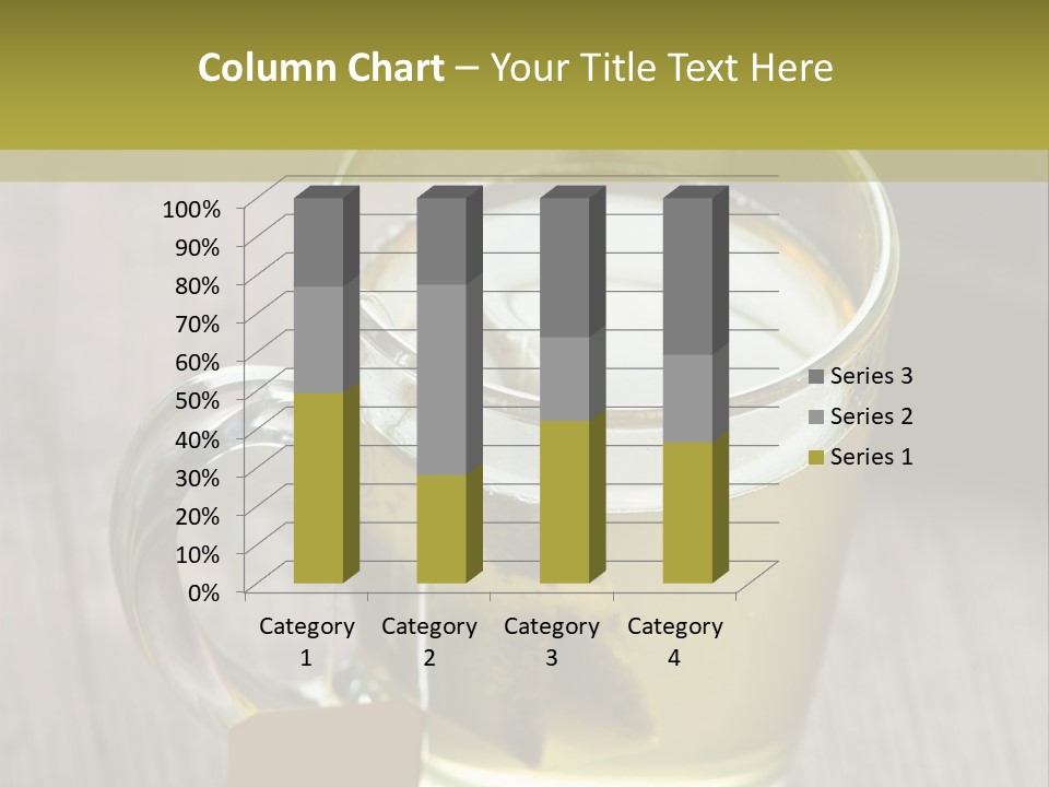 Glass Food Table PowerPoint Template