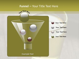 Glass Food Table PowerPoint Template