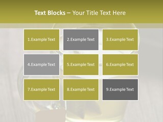 Glass Food Table PowerPoint Template