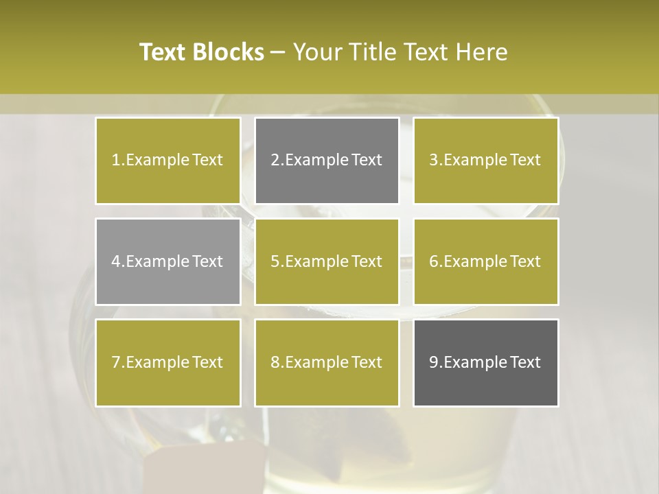 Glass Food Table PowerPoint Template