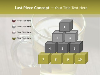 Glass Food Table PowerPoint Template