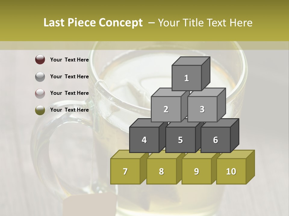 Glass Food Table PowerPoint Template
