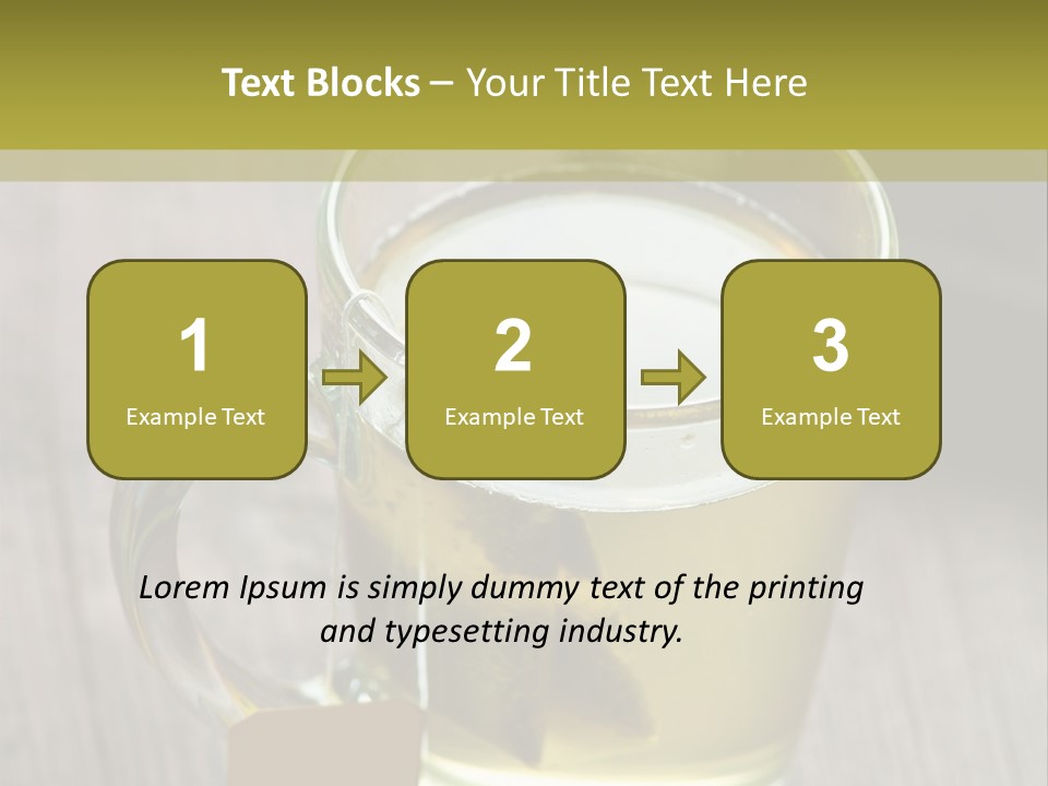 Glass Food Table PowerPoint Template