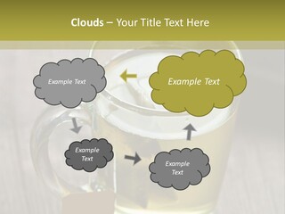 Glass Food Table PowerPoint Template