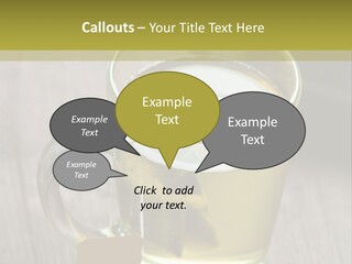 Glass Food Table PowerPoint Template