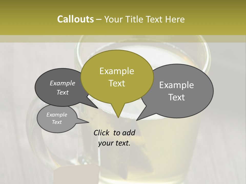 Glass Food Table PowerPoint Template