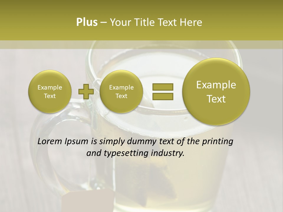 Glass Food Table PowerPoint Template