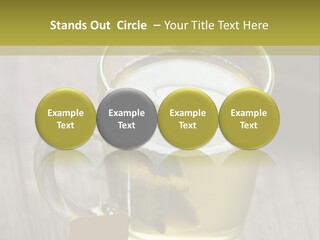 Glass Food Table PowerPoint Template