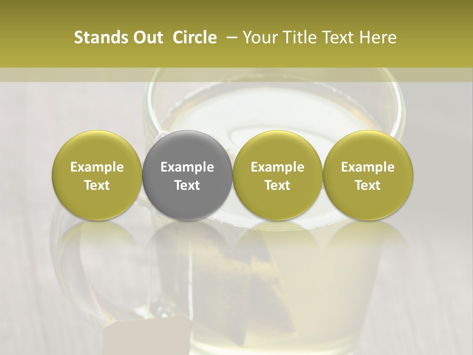 Glass Food Table PowerPoint Template