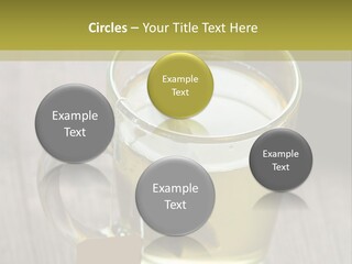 Glass Food Table PowerPoint Template