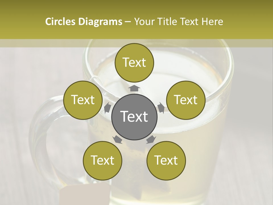 Glass Food Table PowerPoint Template