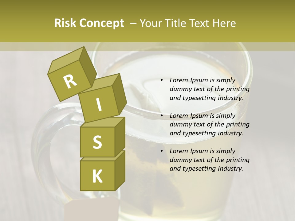 Glass Food Table PowerPoint Template