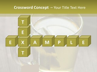 Glass Food Table PowerPoint Template