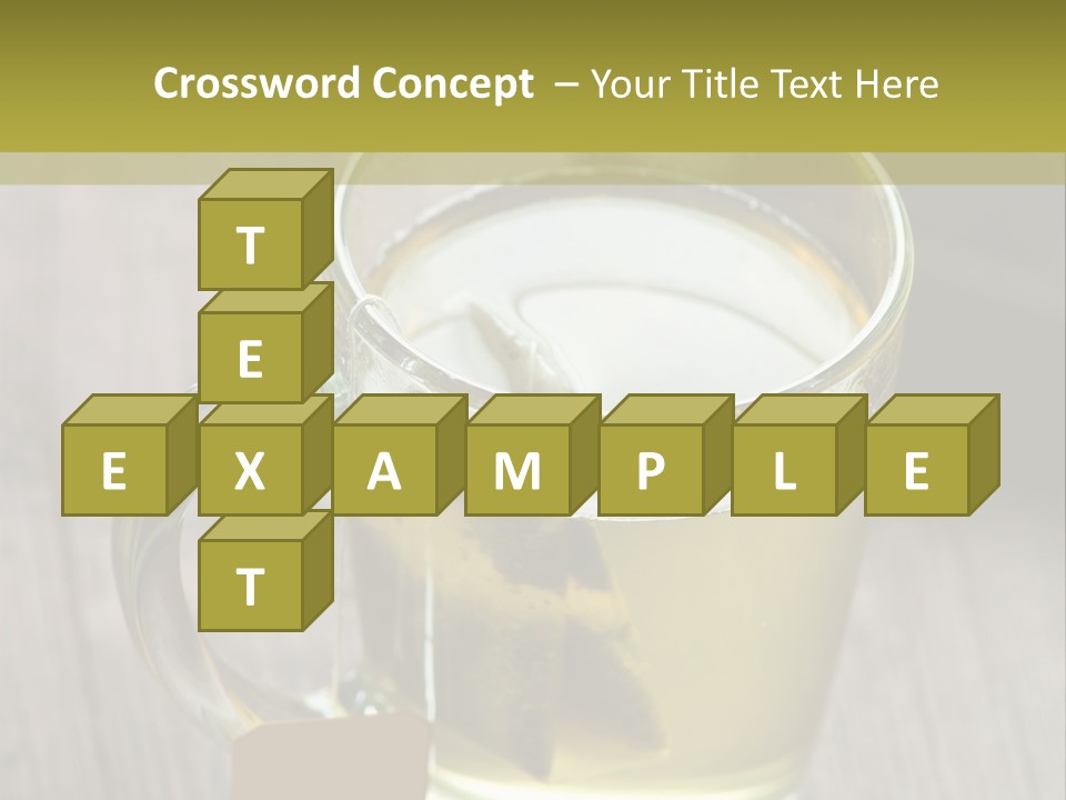Glass Food Table PowerPoint Template