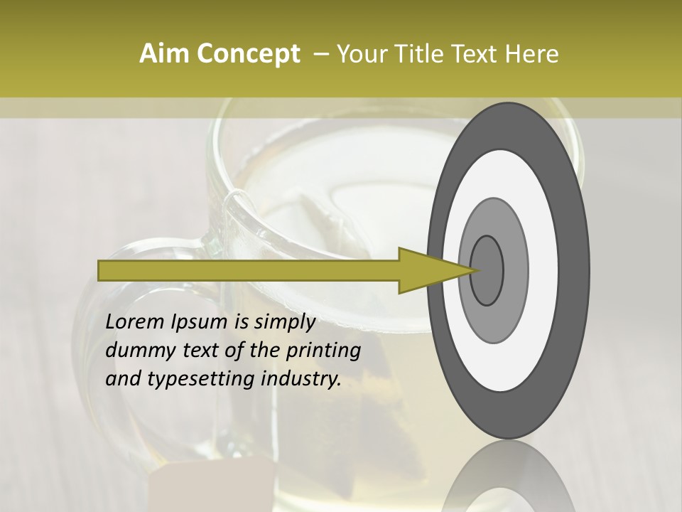 Glass Food Table PowerPoint Template