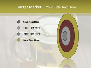 Glass Food Table PowerPoint Template