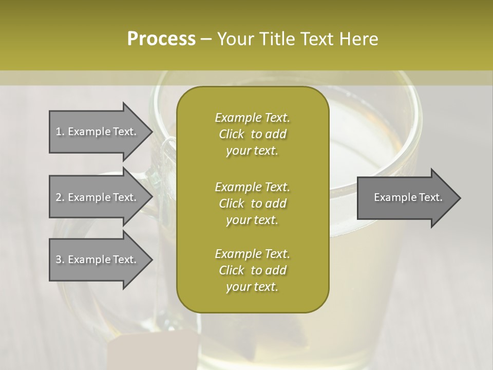 Glass Food Table PowerPoint Template