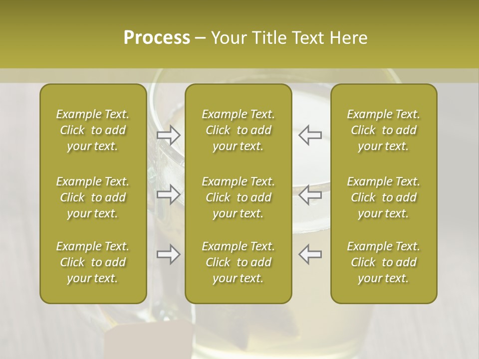 Glass Food Table PowerPoint Template